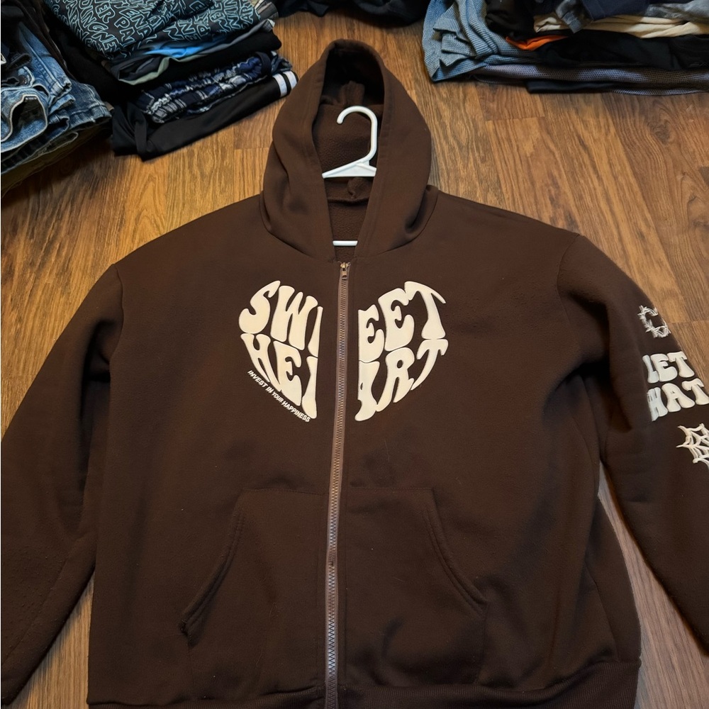 Brown Sweetheart ZipUp Hoodie